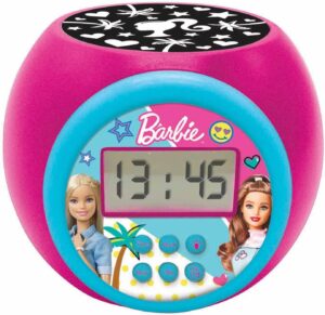 Réveil Barbie à projection avec écran LCD et snooze RL977BBLXB