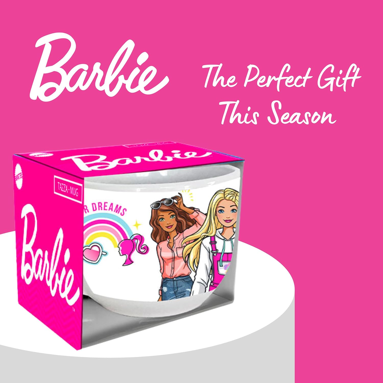 Tasse Barbie en céramique design poupée, coffret cadeau – Image 8