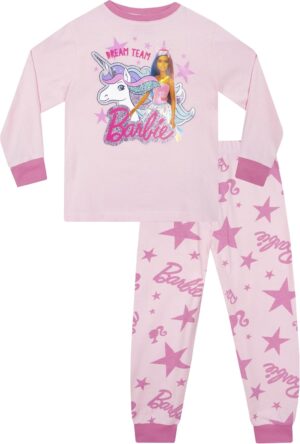 Pyjama fille Barbie Licorne rose clair
