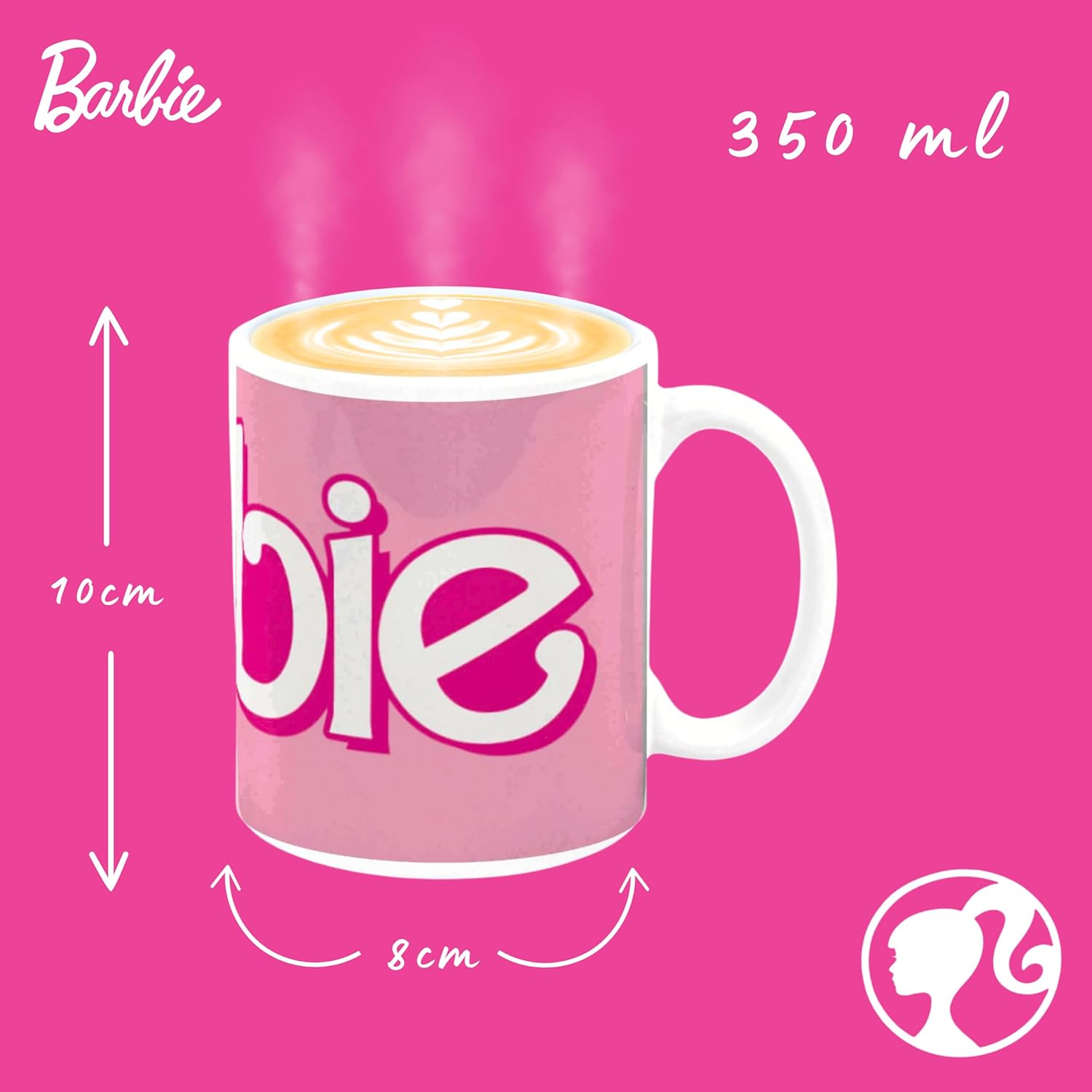 Tasse à café Barbie en céramique à motif de poupées – Image 7