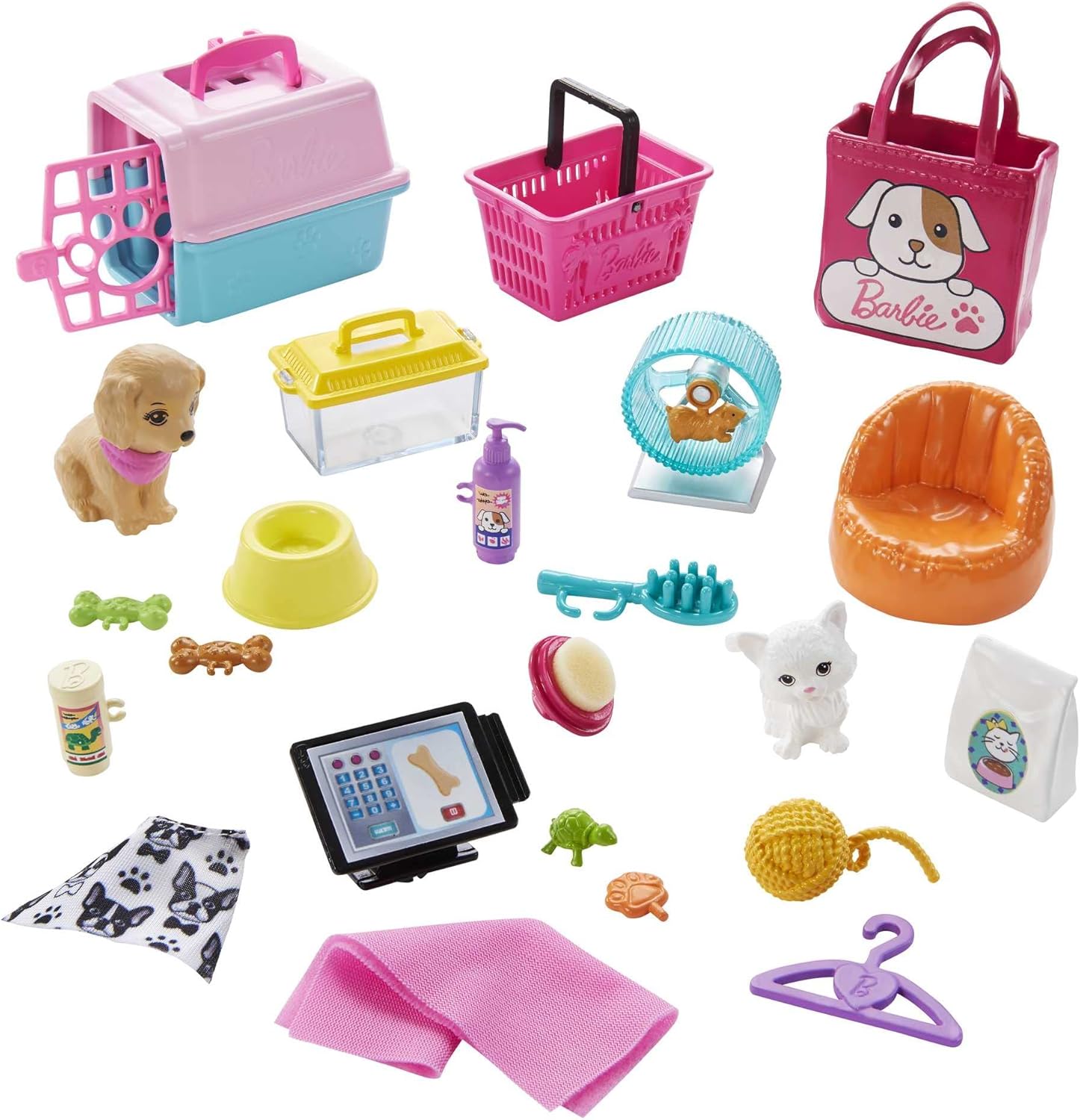Barbie Coffret animalerie GRG90 avec 4 animaux et accessoires – Image 5