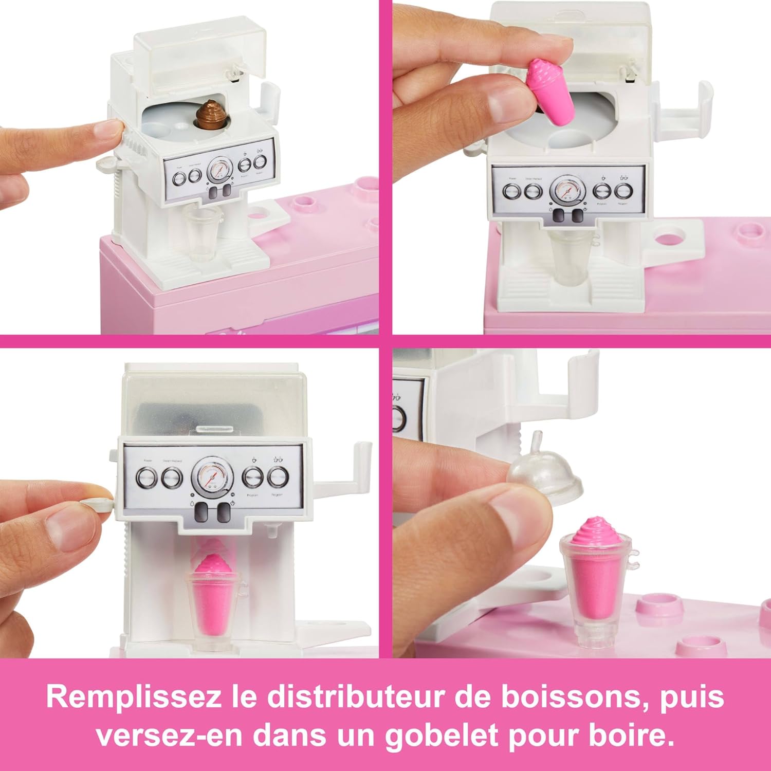 Barbie Coffret Pause Café barista blonde avec 12 accessoires HXN94 – Image 2