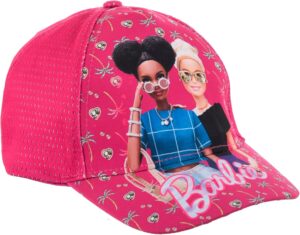 Casquette Barbie rose pour fille, taille 53