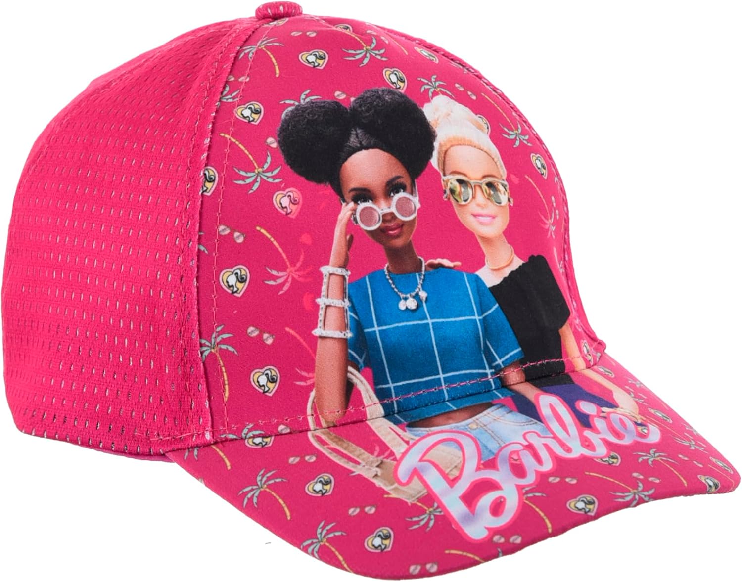 Casquette Barbie rose pour fille, taille 53