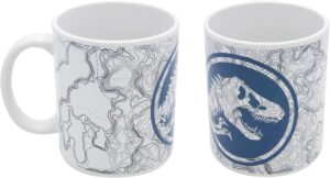 Tasse Barbie Jurassic World en céramique blanche à impression cool