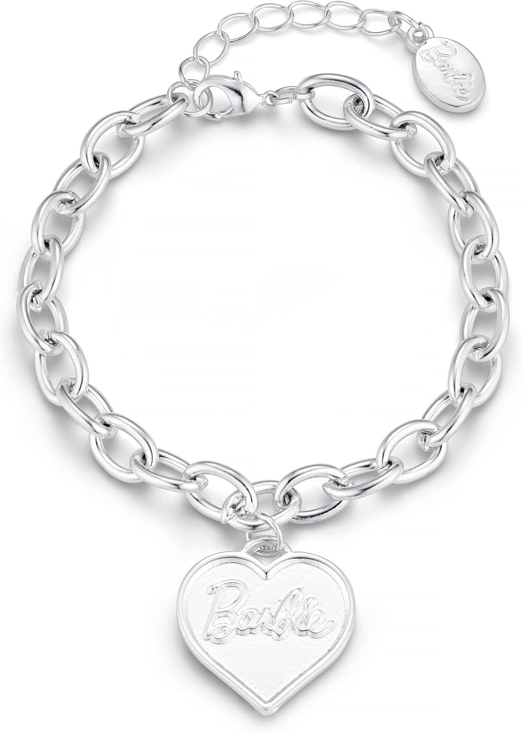 Bracelet Barbie à chaîne épaisse avec cœur en zinc