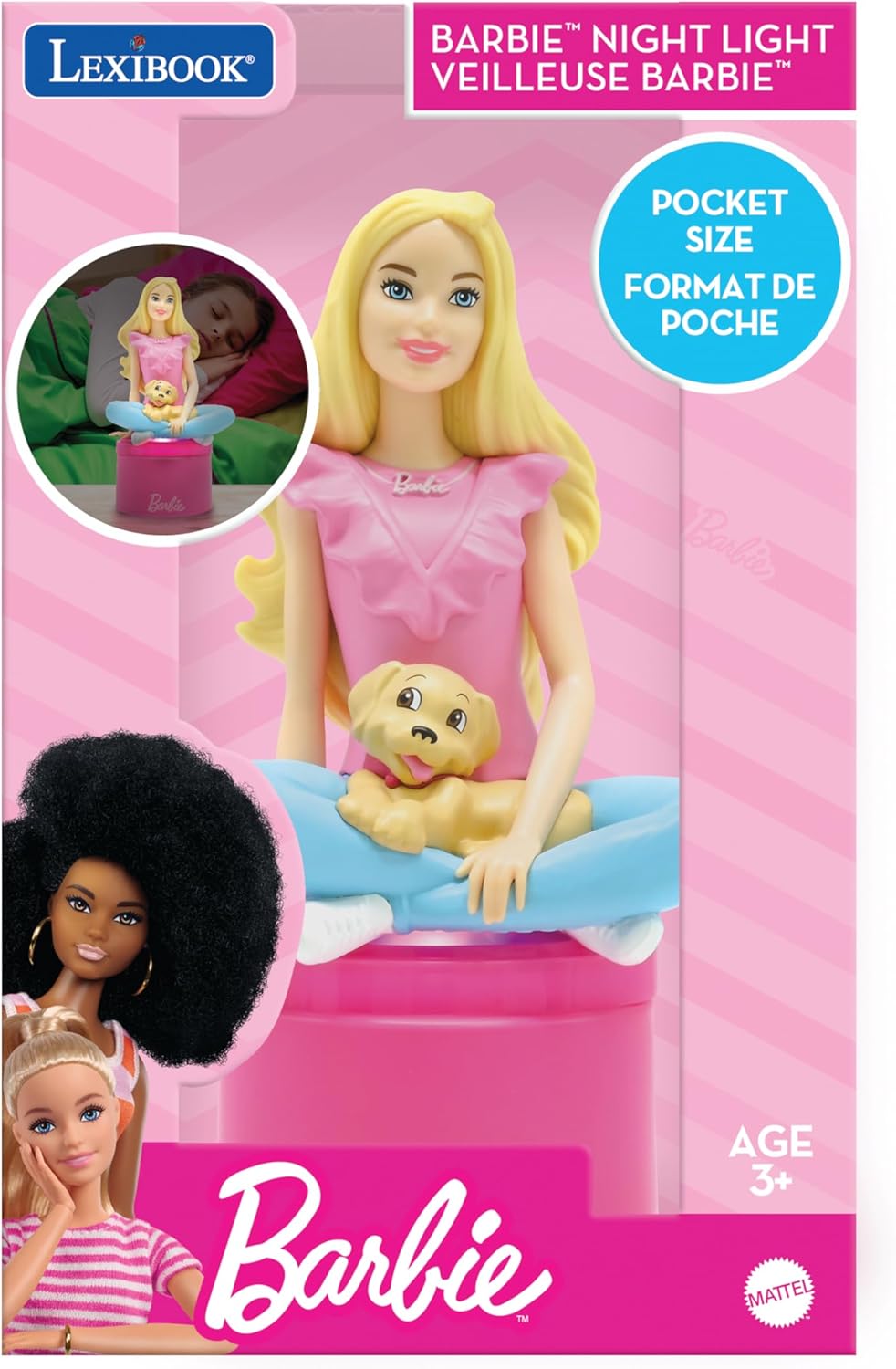 Veilleuse de poche Barbie LED rose Lexibook NLJ01BB – Image 5