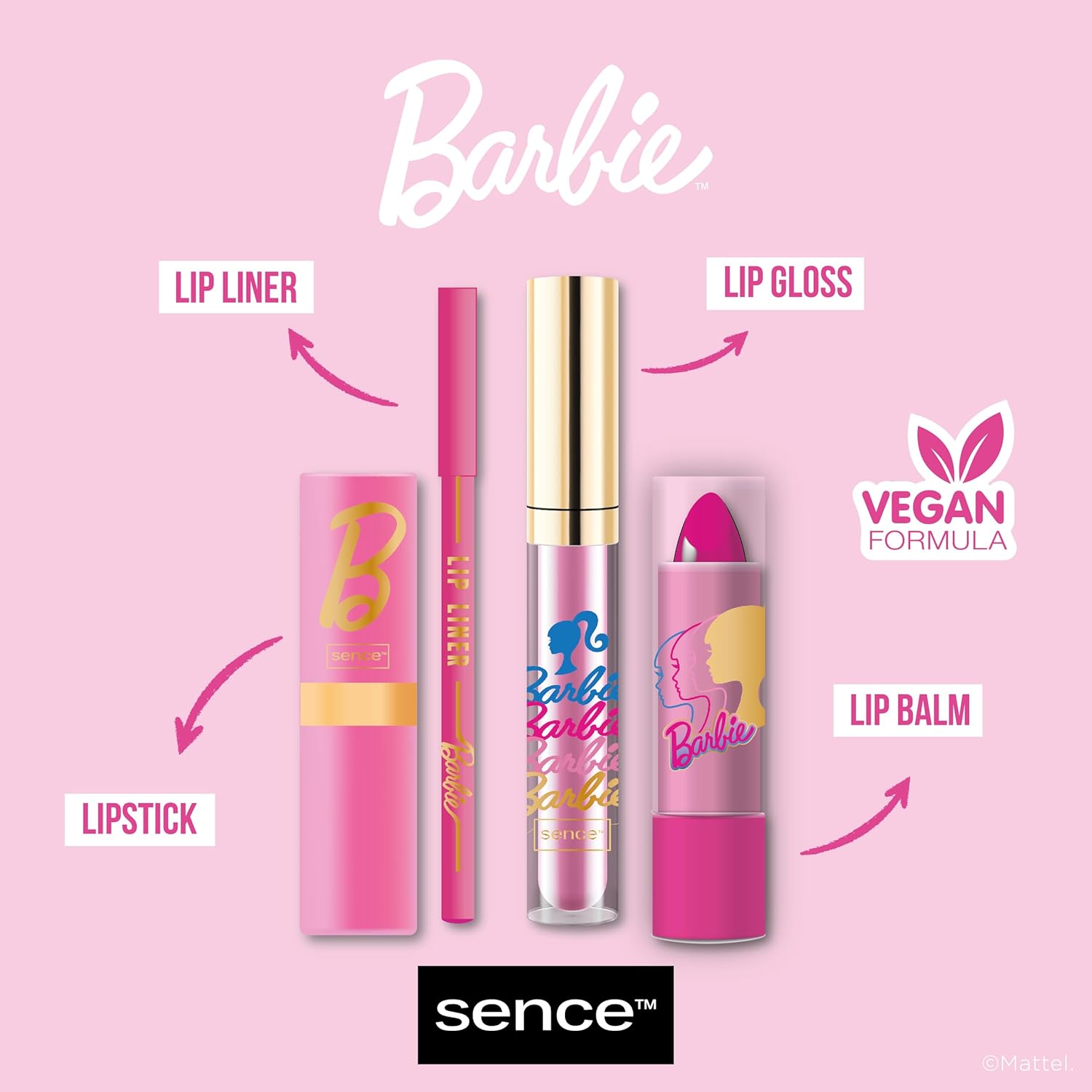 Barbie Coffret lèvres 4 pièces Vegan Beauty Box – Image 3