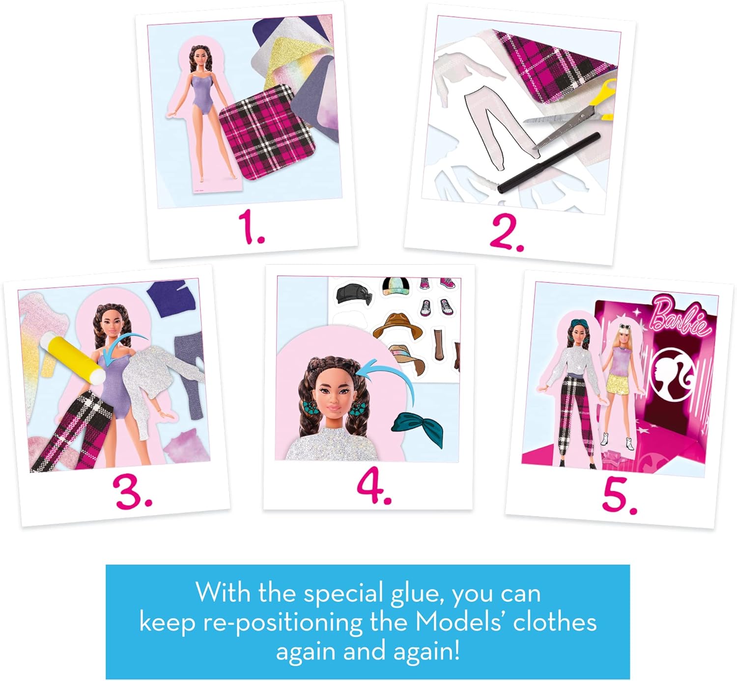 Barbie Fashion Show avec 12 silhouettes et 10 tissus – Image 3
