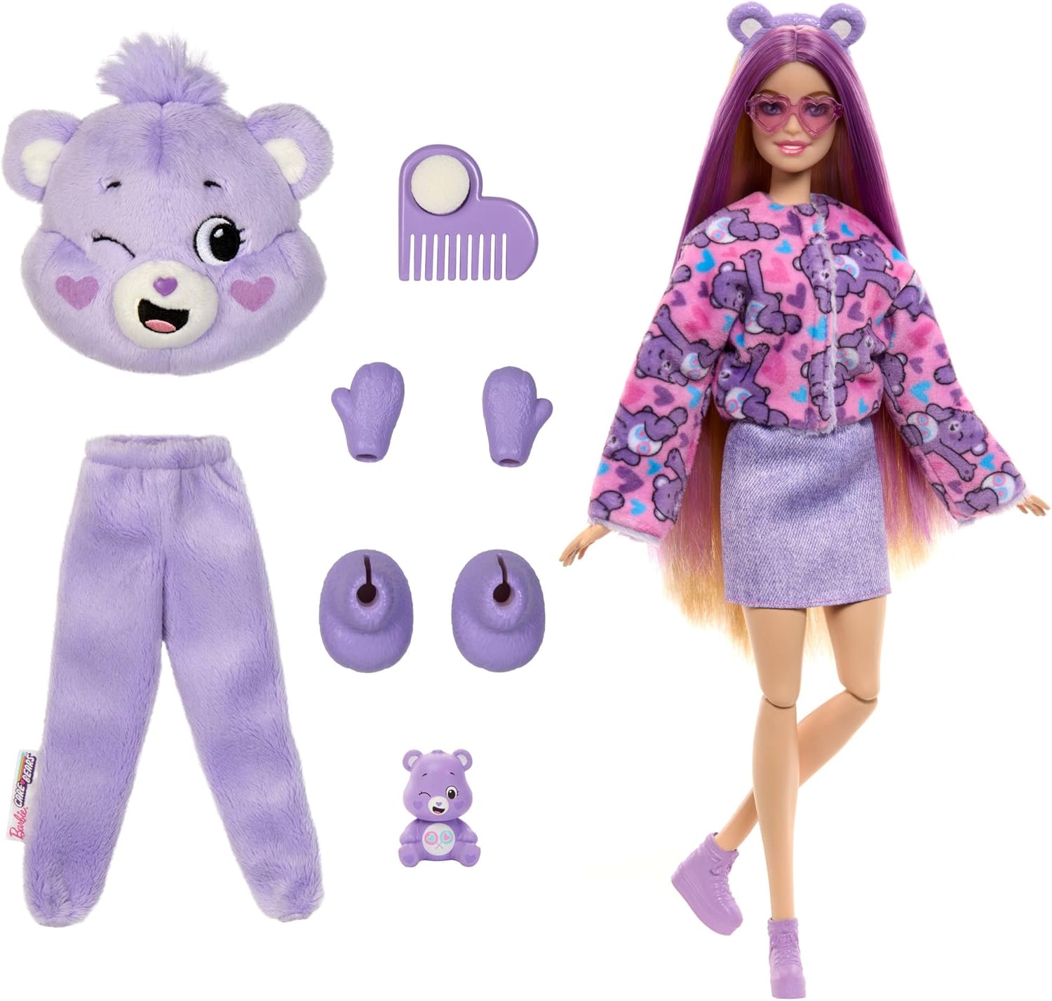 Barbie Cutie Reveal Bisounours Tougentille violette avec 10 surprises – Image 7