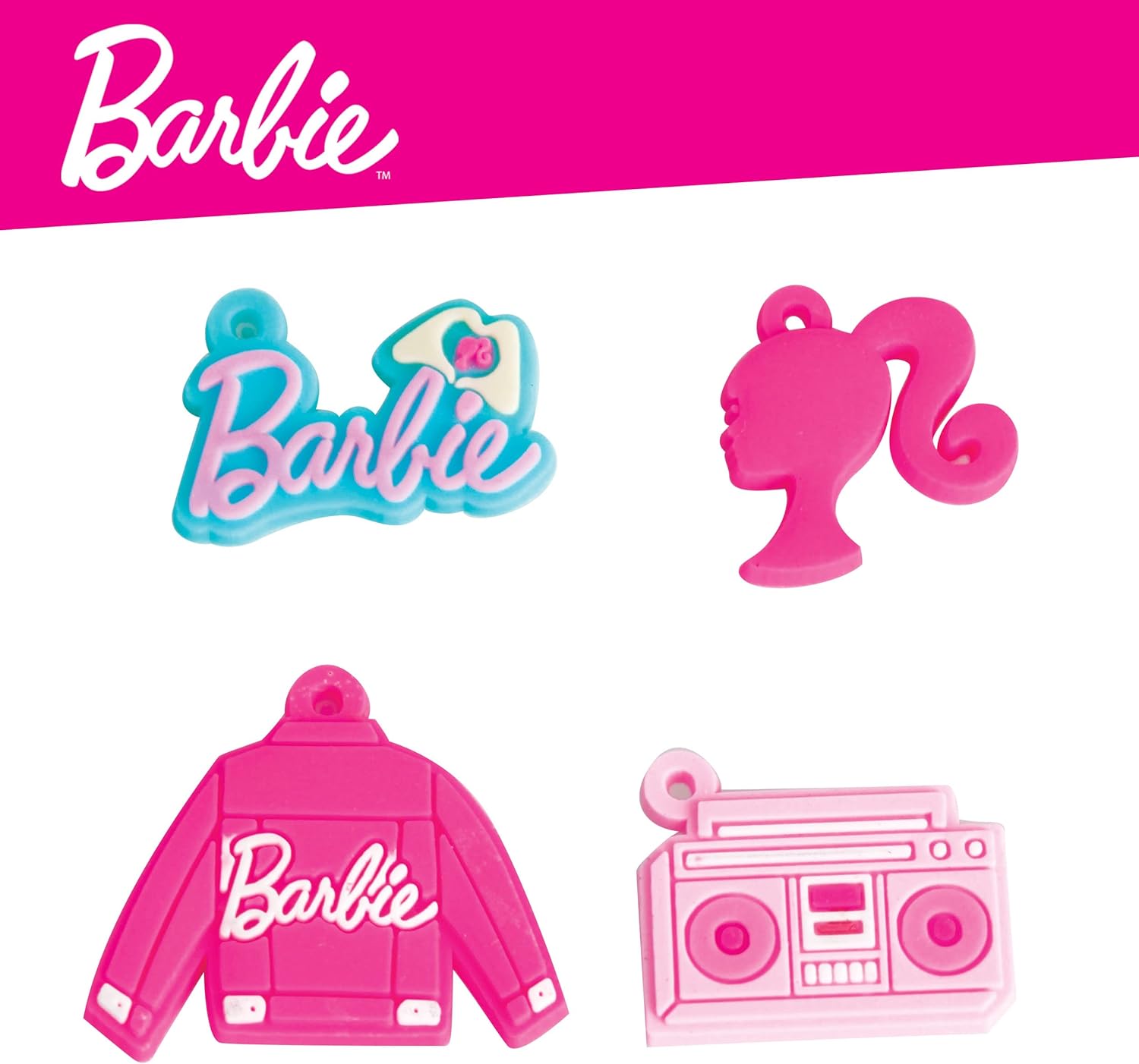 Barbie Fashion sac à bijoux rose avec perles et accessoires dès 5 ans – Image 2