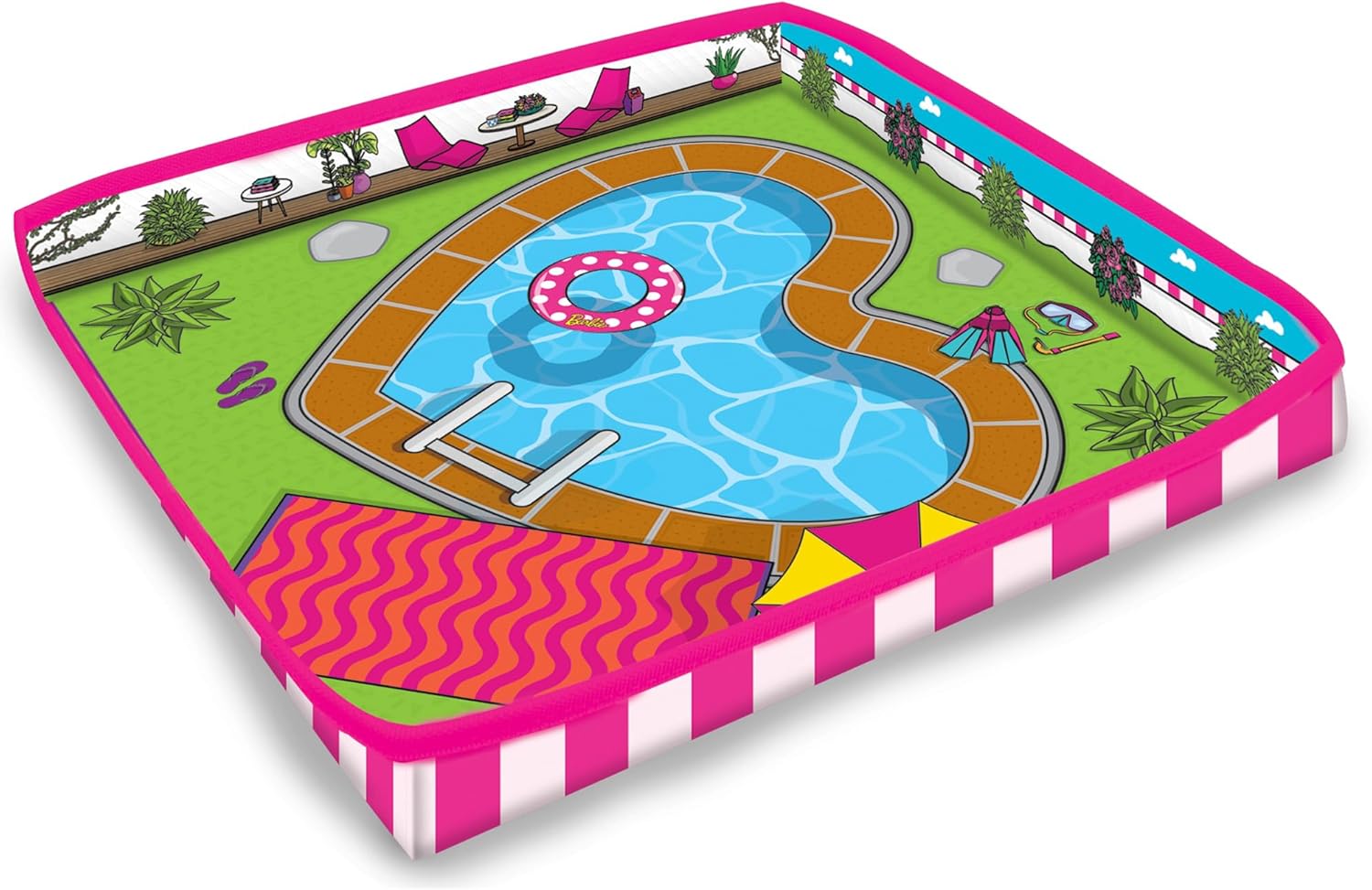 Boîte de rangement Barbie Villa de rêve avec tapis de jeu – Image 8