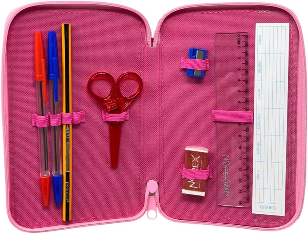 Trousse Barbie 3 zip avec 44 pièces de papeterie – Image 4