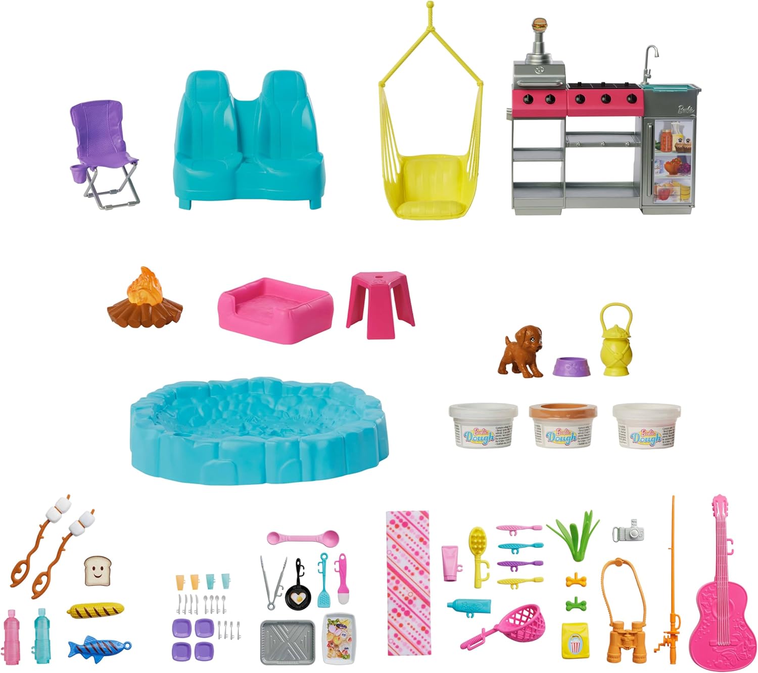 Barbie Camping-Car de rêve avec tente de toit et 60 accessoires – Image 6
