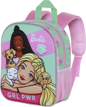 Sac à dos Barbie Pets Elite 3D rose, capacité 7 L