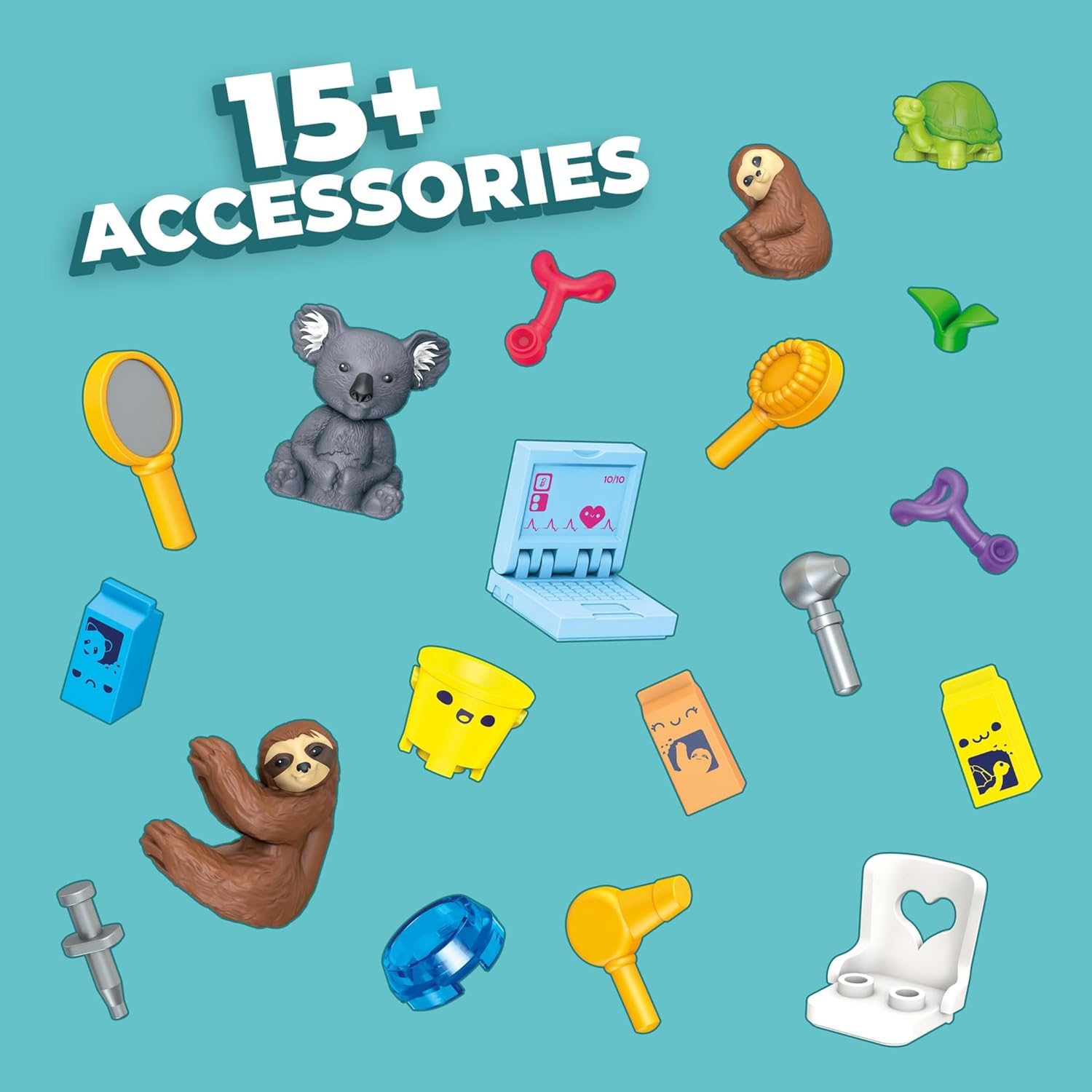 Barbie Salon de toilettage Mega Construx avec 3 mini-figurines et 97 pièces GYH09 – Image 5