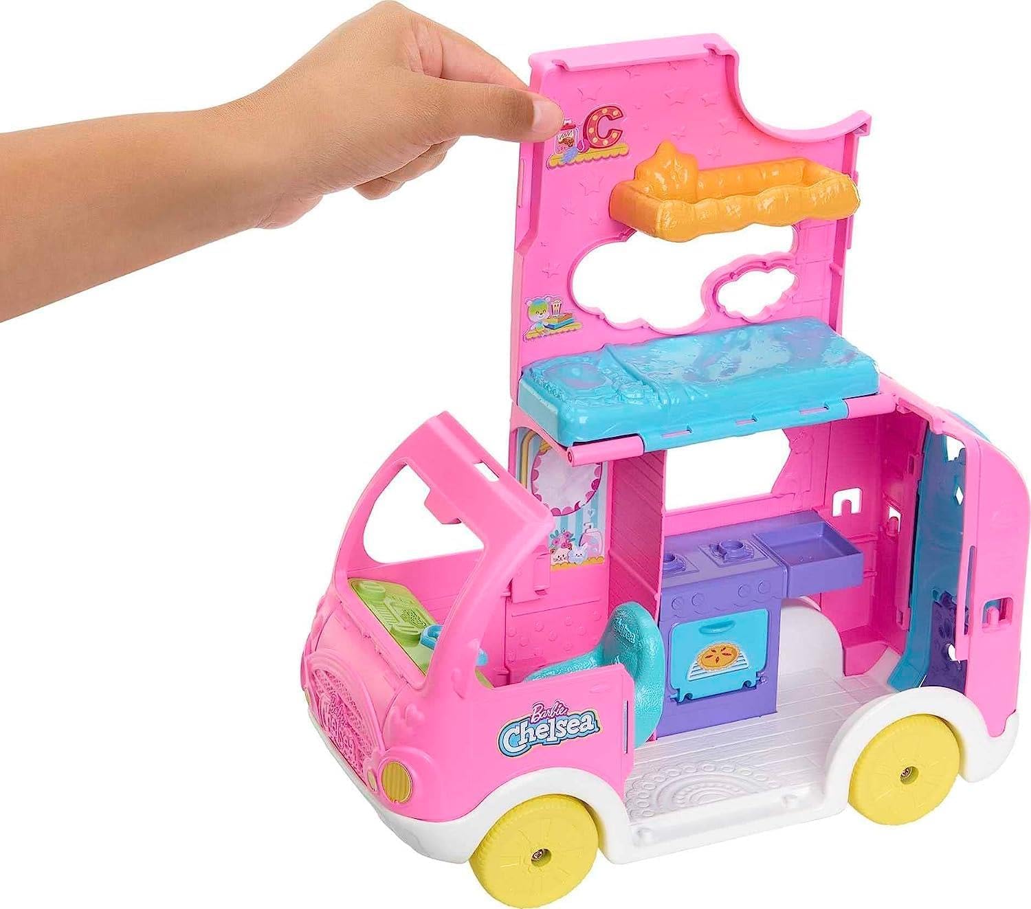 Camping-car Barbie Chelsea 2-en-1 avec 15 accessoires – Image 4