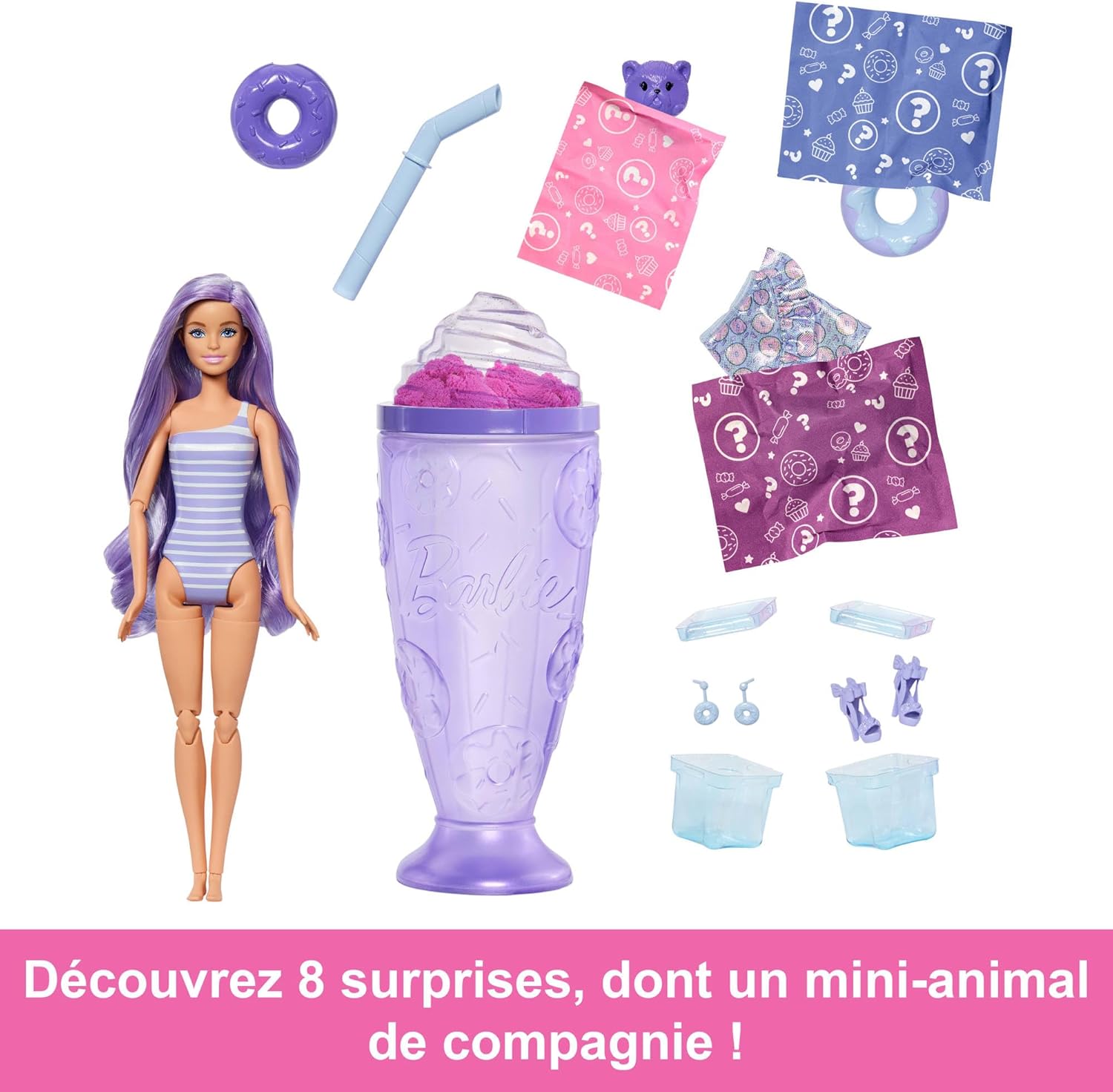 Barbie Pop Reveal série Treat Délices de donuts, 8 surprises et accessoires JFY60 – Image 2