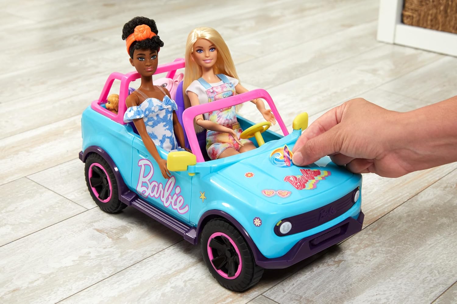 Barbie Hot Wheels véhicule tout terrain télécommandé pour 2 poupées HTP53 – Image 2