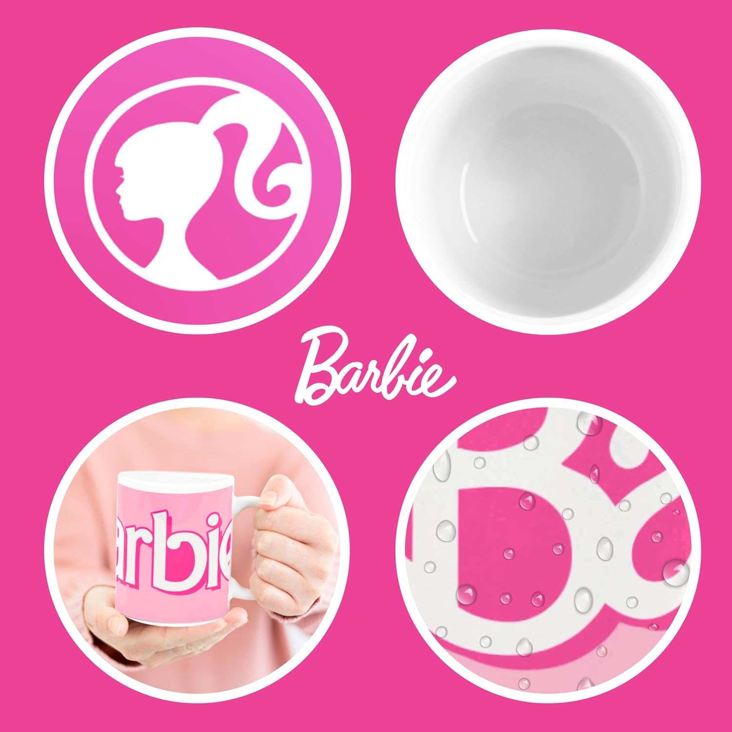 Tasse à café Barbie en céramique à motif de poupées – Image 6