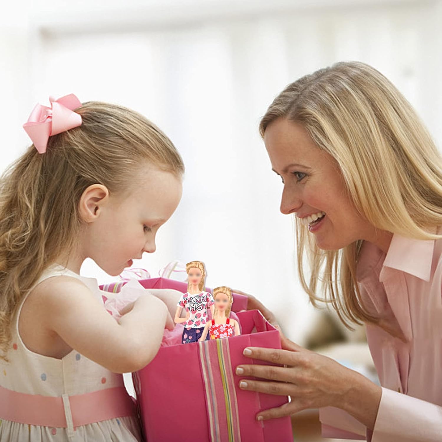 Pack Barbie compatible 21 pièces avec robes, tenues et couronnes – Image 7