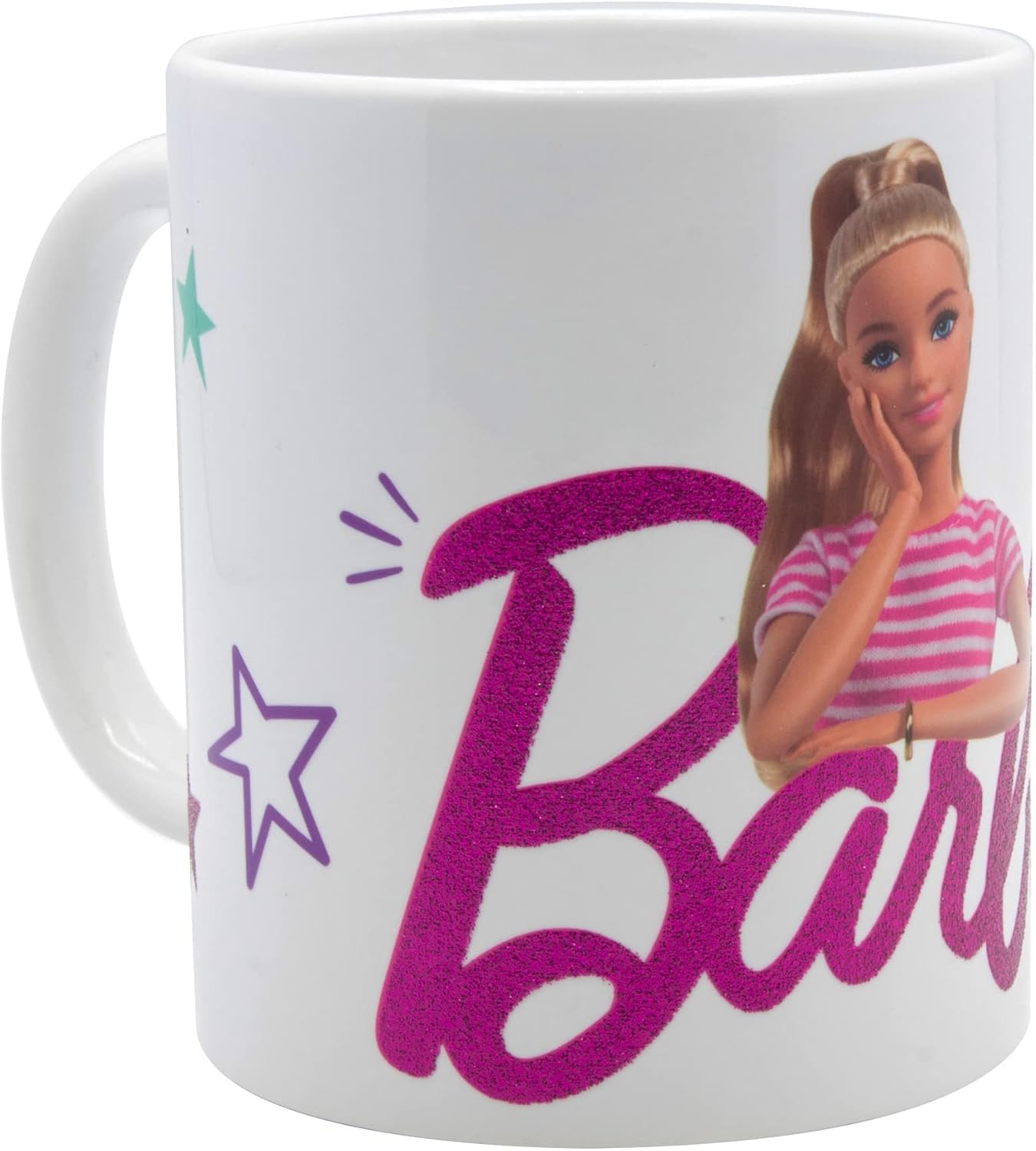 Tasse Barbie en céramique 320 ml à motif coloré – Image 2