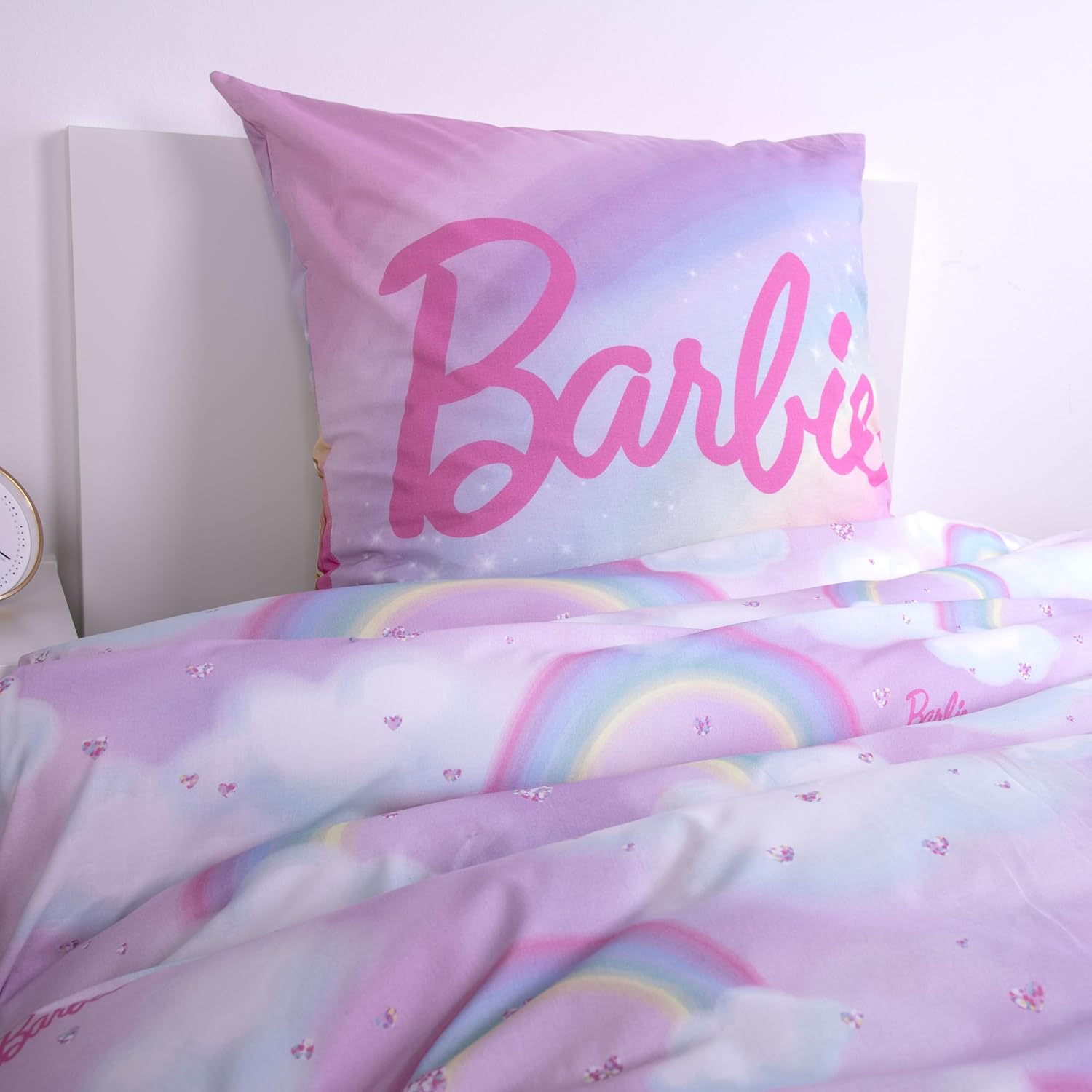 Parure de lit Barbie réversible en coton renforcé 135 x 200 – Image 7