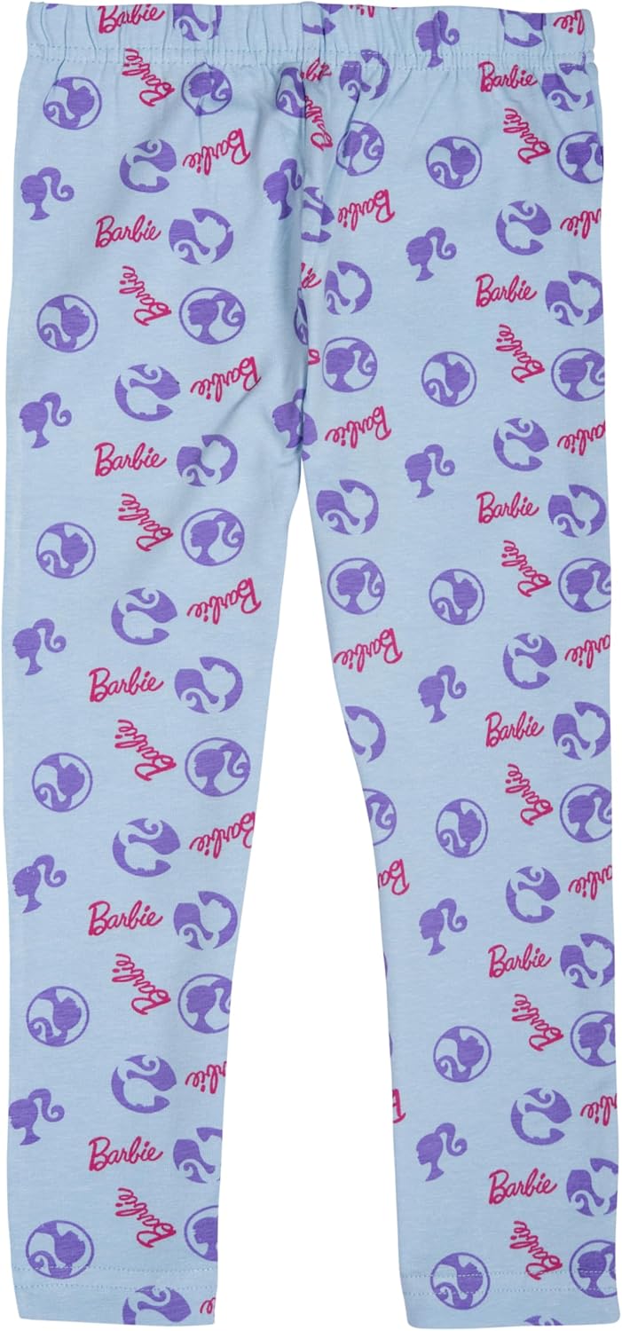 Barbie lot de 2 leggings fille bleu et rose – Image 3