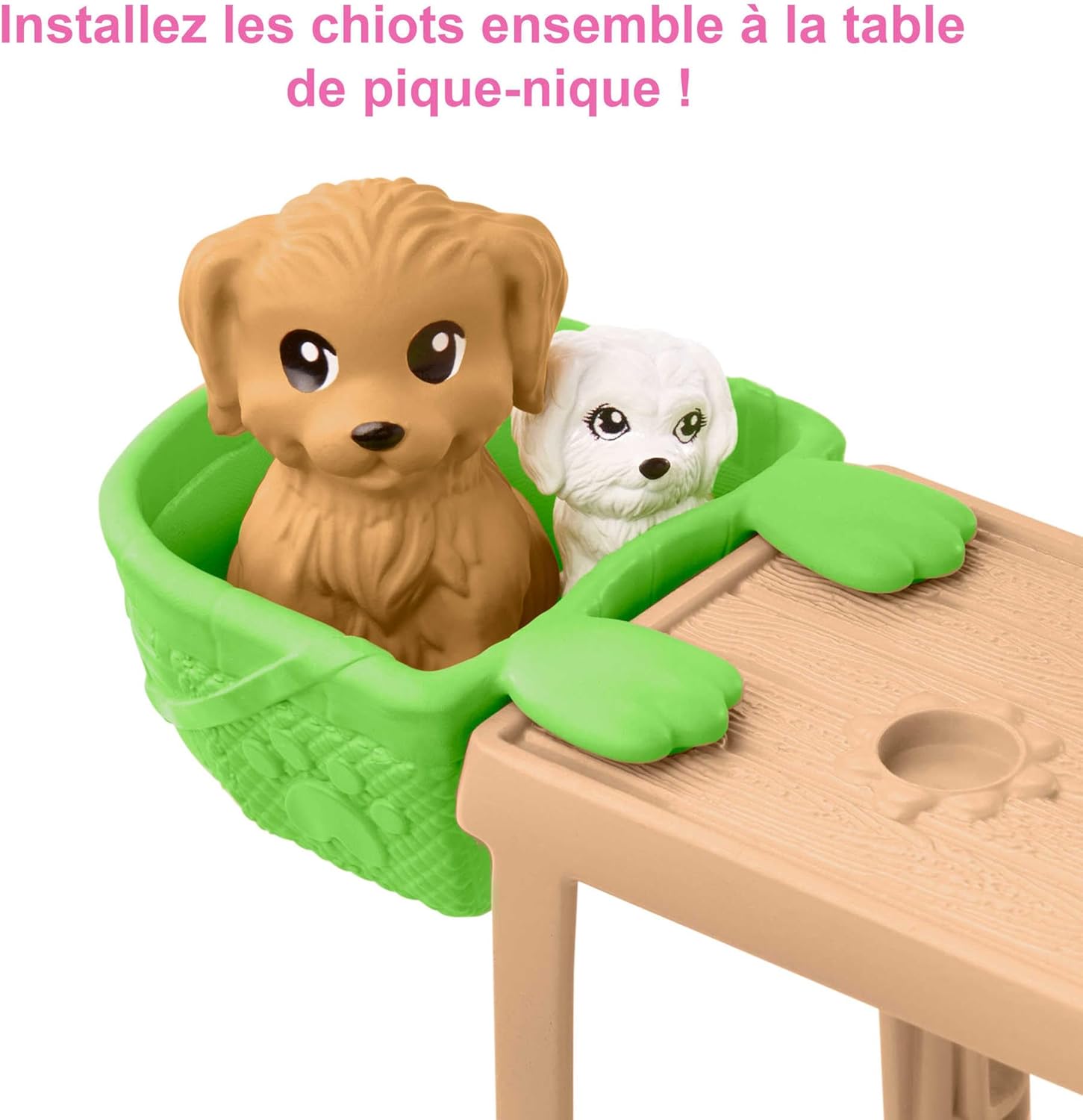 Barbie Chelsea au skatepark avec trottinette, 2 chiots et accessoires – Image 4