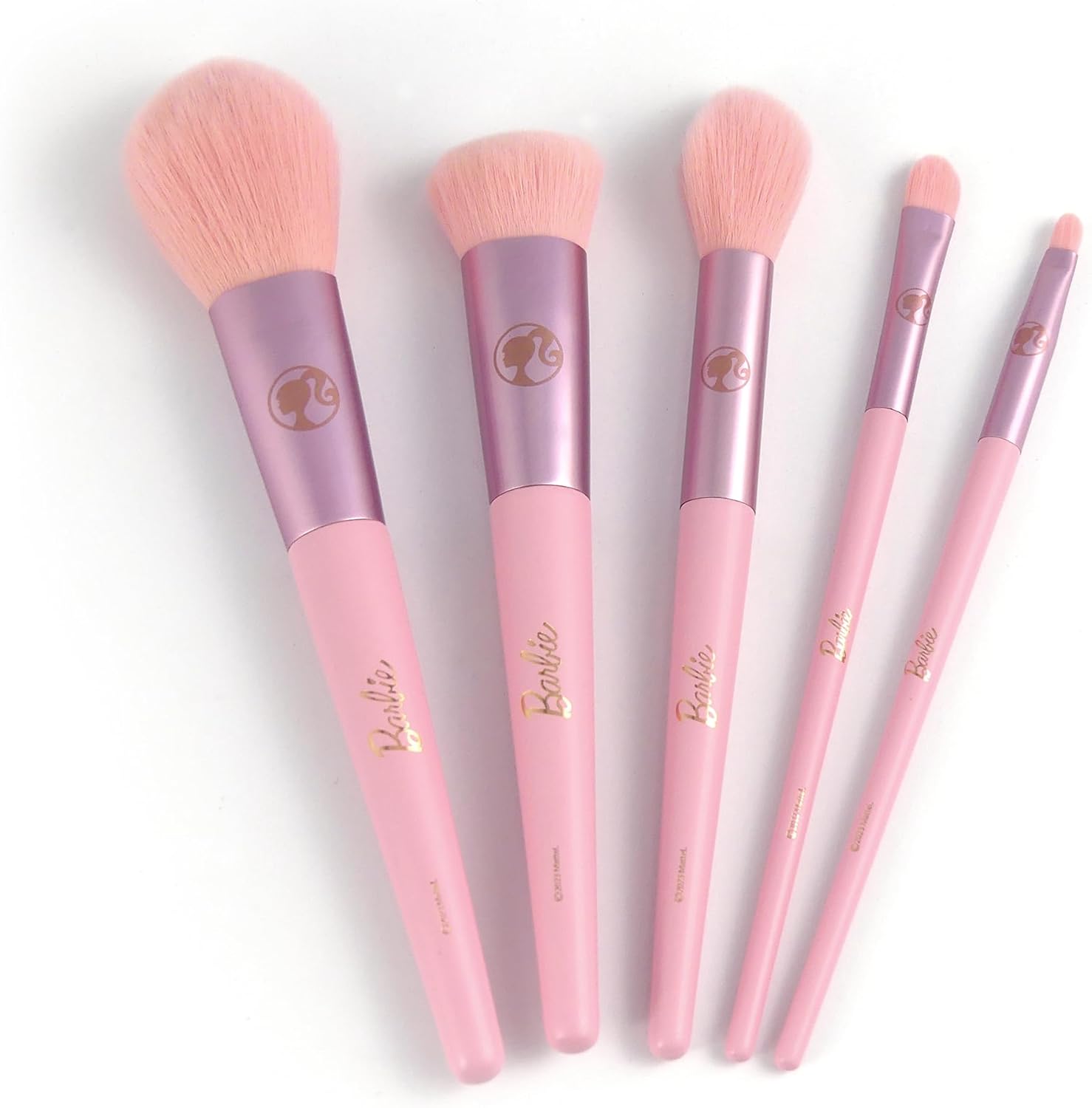 Barbie lot de 5 pinceaux de maquillage avec pochette de voyage – Image 5