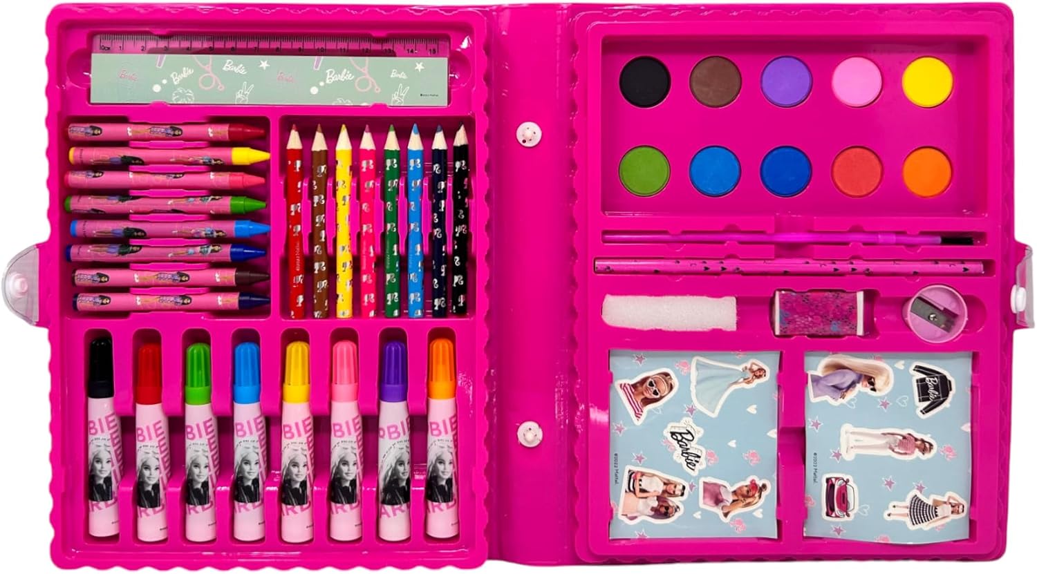 Coffret Barbie dessin et peinture avec 52 couleurs – Image 4