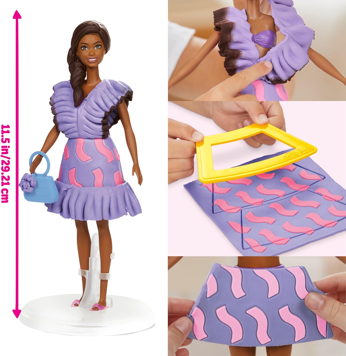 Coffret Play-Doh Barbie Style Fashionista avec poupée Barbie de 29 cm – Image 2