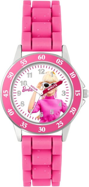 Montre Barbie analogique BAB9003 avec bracelet en silicone rose