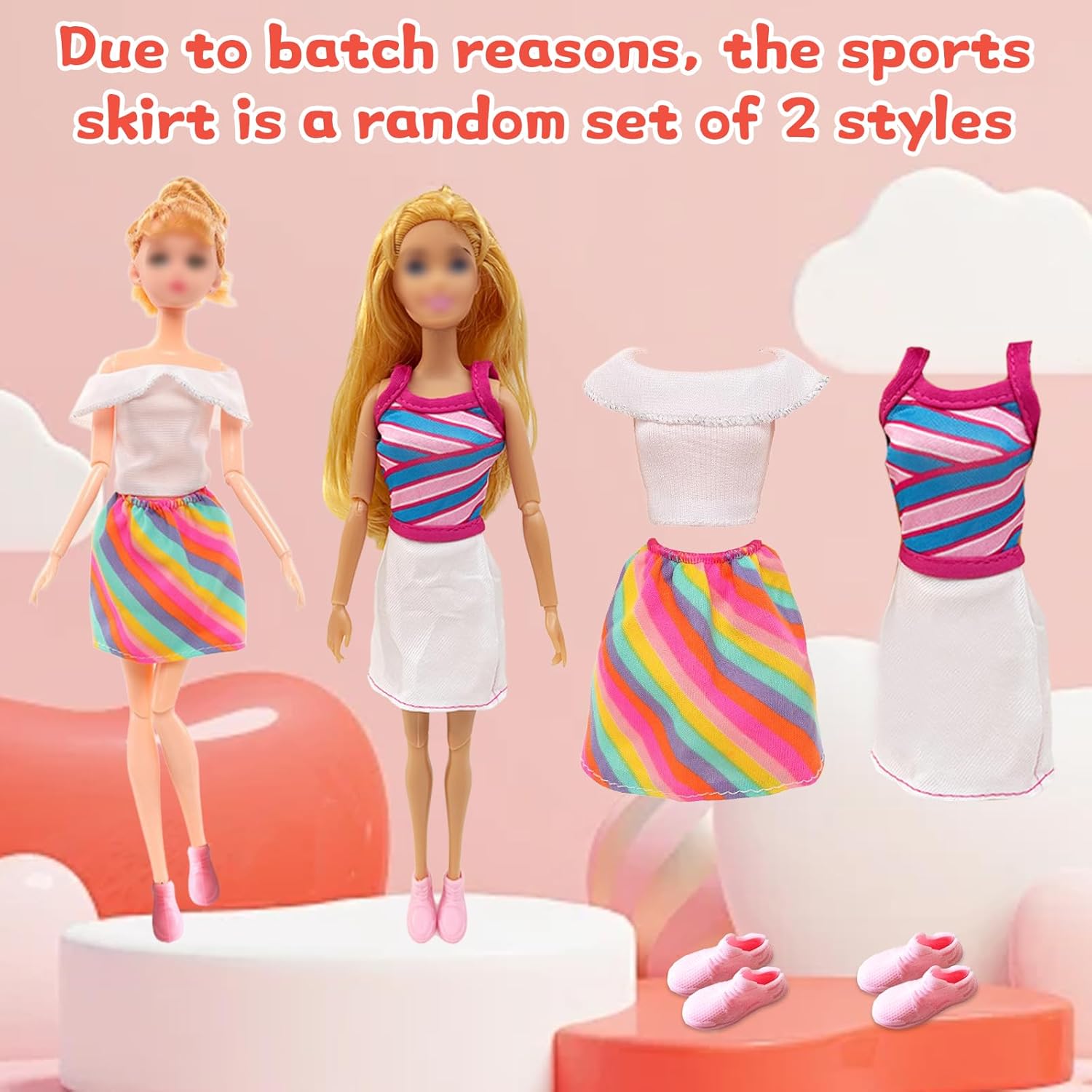 Coffret Barbie compatible : 24 vêtements et accessoires pour poupées 30 cm – Image 7