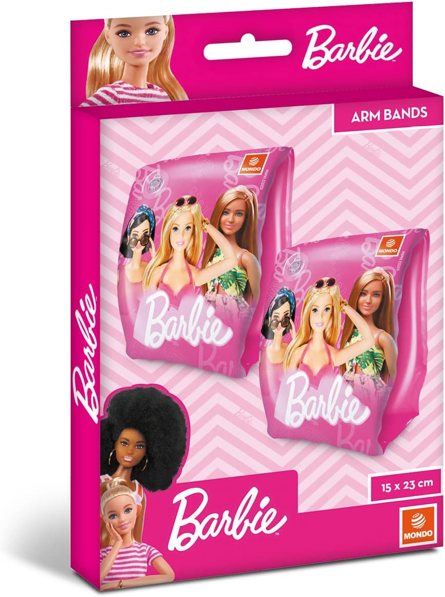 Brassards roses Barbie en PVC à 2 chambres à air – Image 7