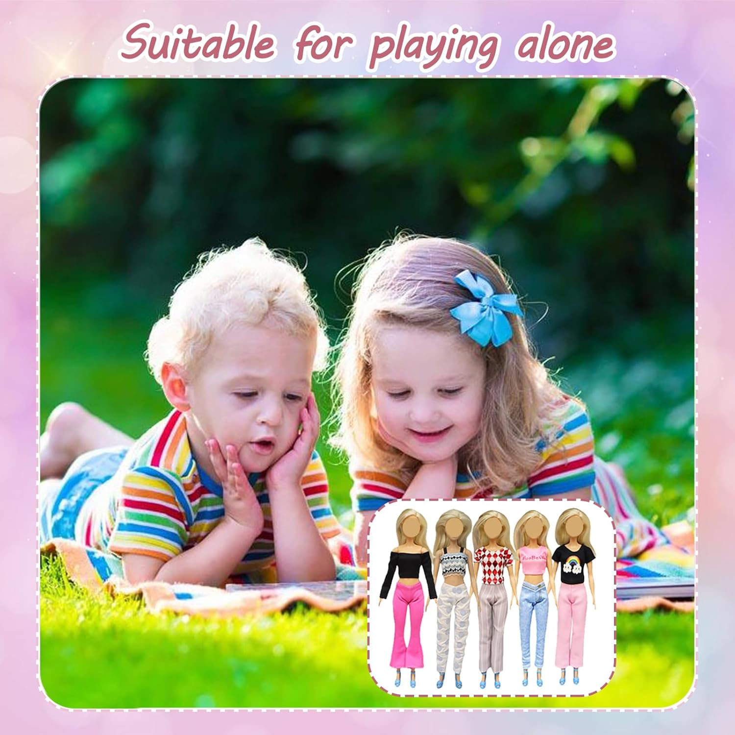 Barbie vêtements 56 pièces pour poupées de 11,5 pouces avec 20 chaussures et 18 accessoires – Image 8