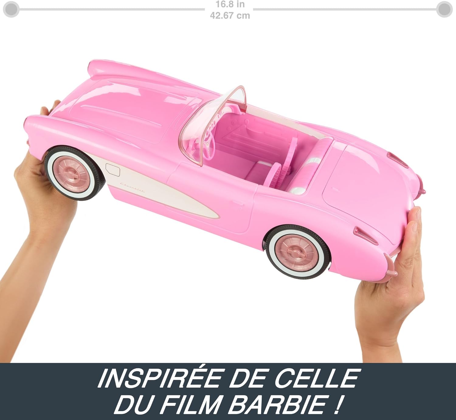Corvette radiocommandée Barbie Le Film en métal, style moderne – Image 7