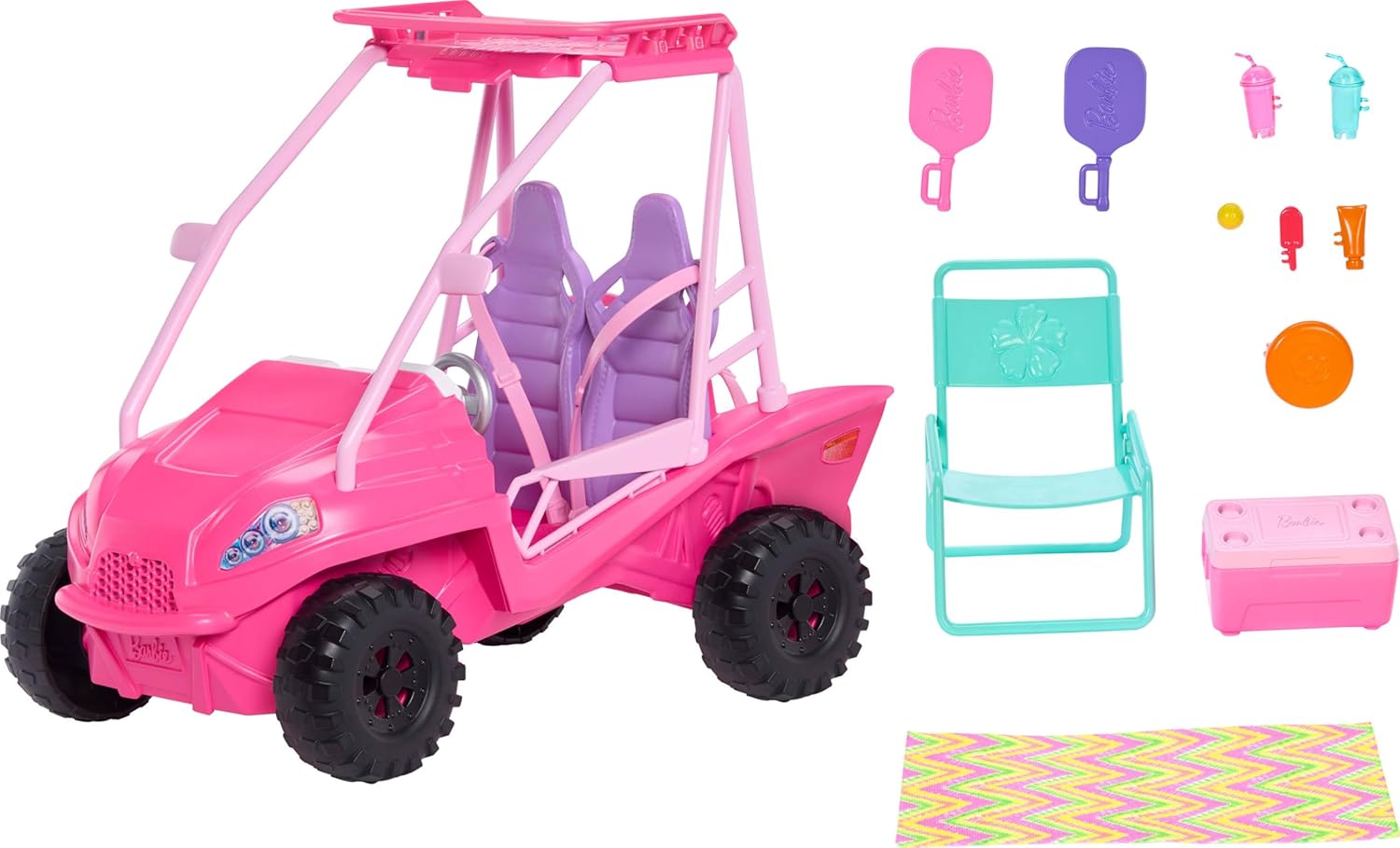 Buggy Barbie Détectives de plage avec plus de 10 accessoires JFV68 – Image 5