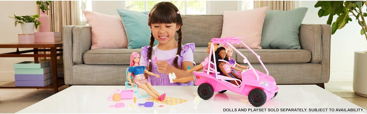 Buggy Barbie Détectives de plage avec plus de 10 accessoires JFV68 – Image 2