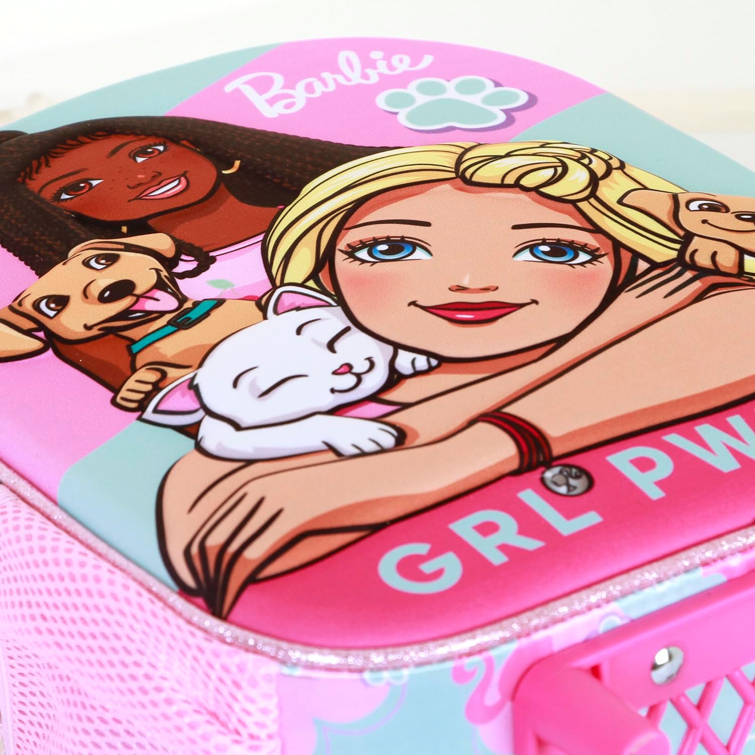Barbie Pets sac à dos 3D rose à roulettes, 7 L – Image 5
