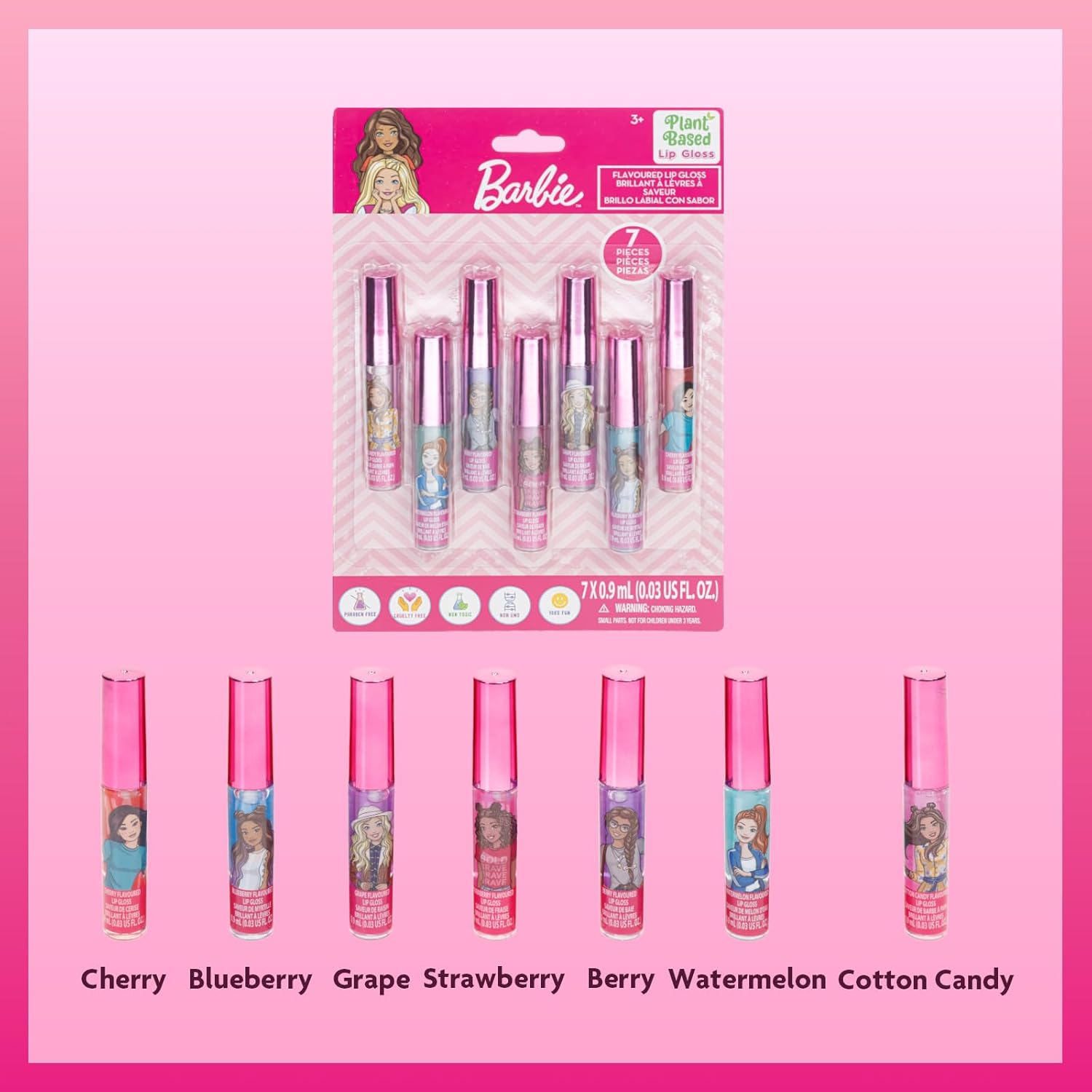 Coffret maquillage Barbie Movie Townley Girl végétalien à base de plantes, 7 pièces – Image 2