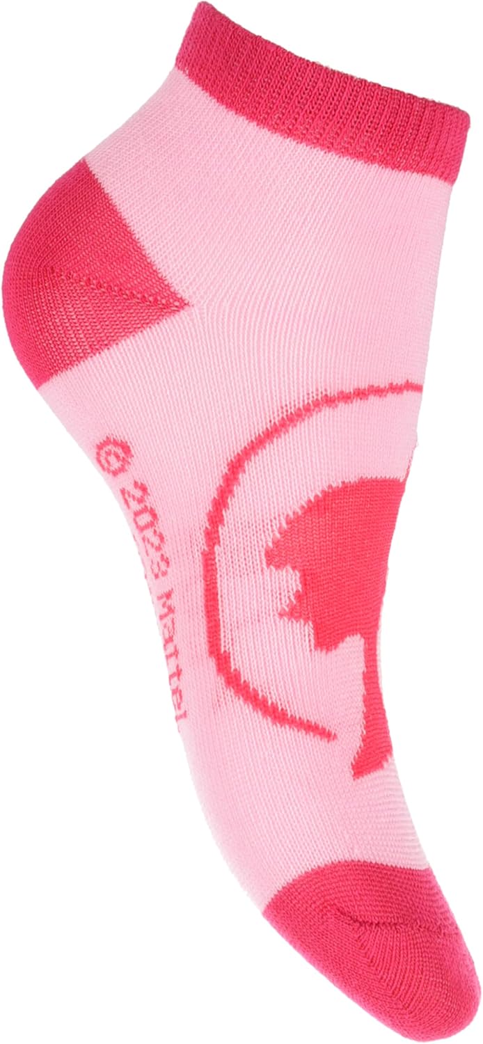 Barbie lot de 3 chaussettes cheville en coton rose 23-26 – Image 2