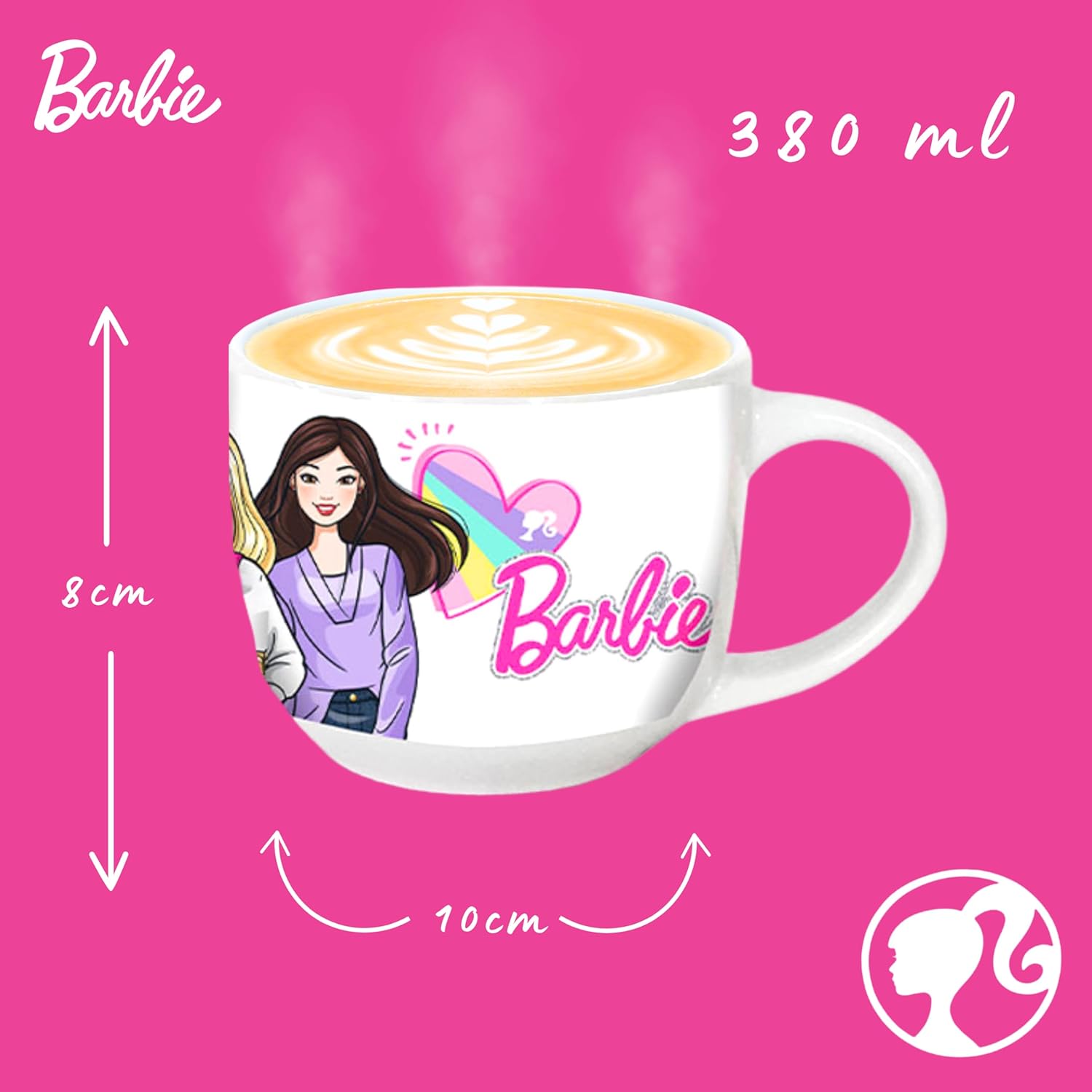 Tasse Barbie en céramique design poupée, coffret cadeau – Image 7