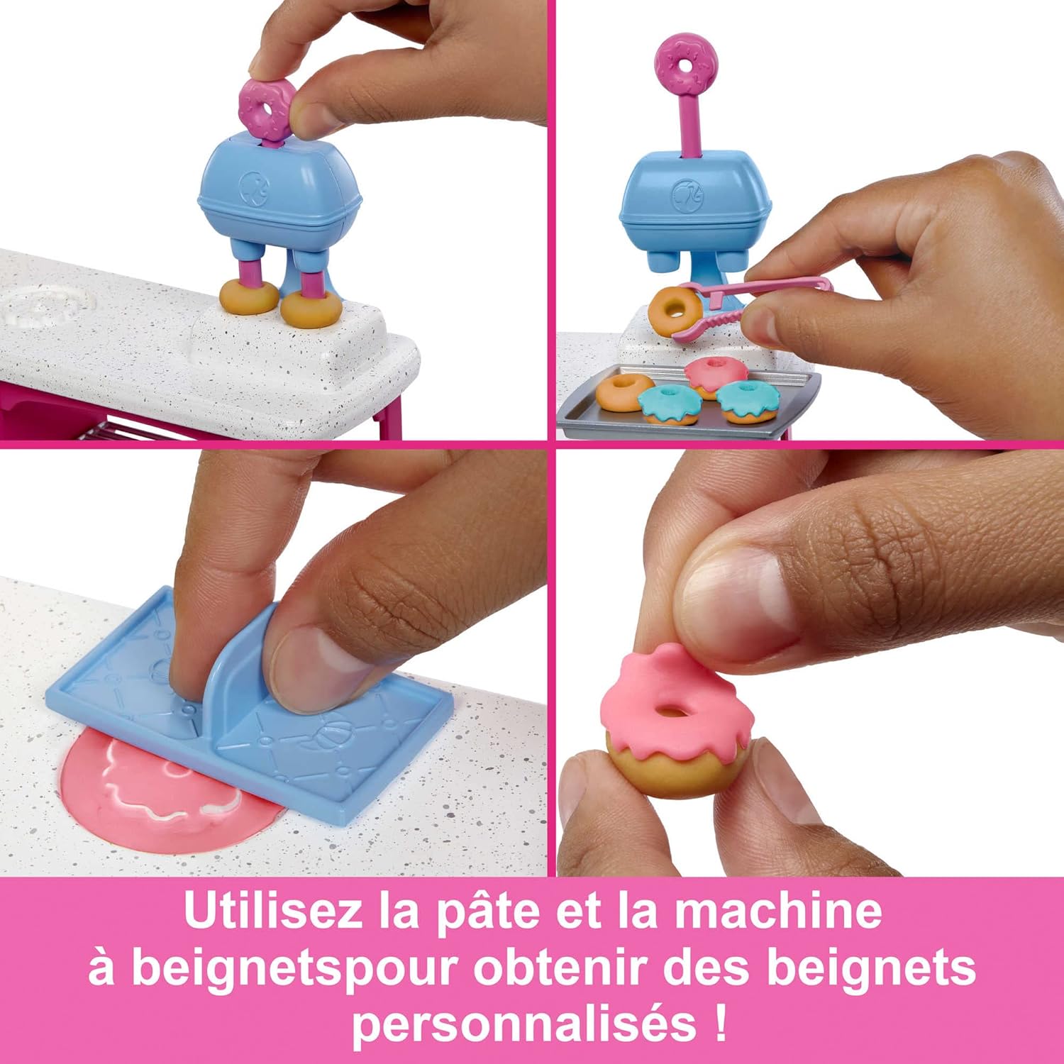 Barbie It Takes Two Malibu, coffret pâtisserie avec 18 accessoires et pâte à modeler 3 couleurs – Image 4