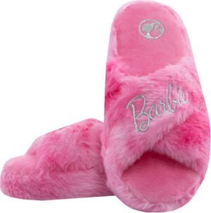 Chaussons Barbie Pluffi roses pour enfant