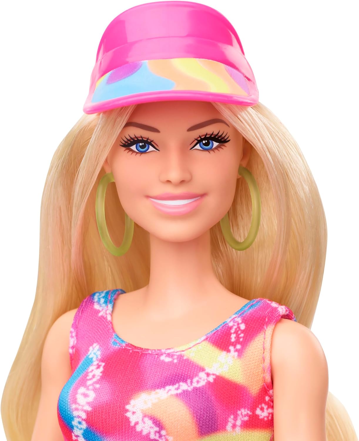 Barbie Le Film, poupée patineuse en rollers avec tenue fluo et accessoires verts, HRB04 – Image 4