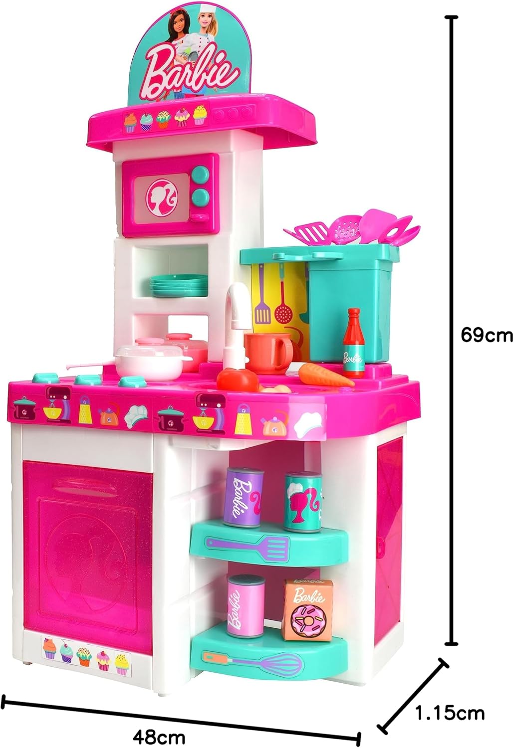 Cuisine Barbie 5150 avec lumières, sons et 40 accessoires – Image 7