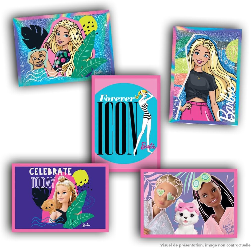 Blister Panini Barbie 65e anniversaire avec 7 pochettes – Image 3