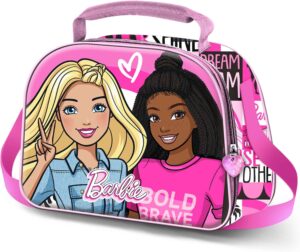 Sac à goûter Barbie rose 3D avec doublure isotherme