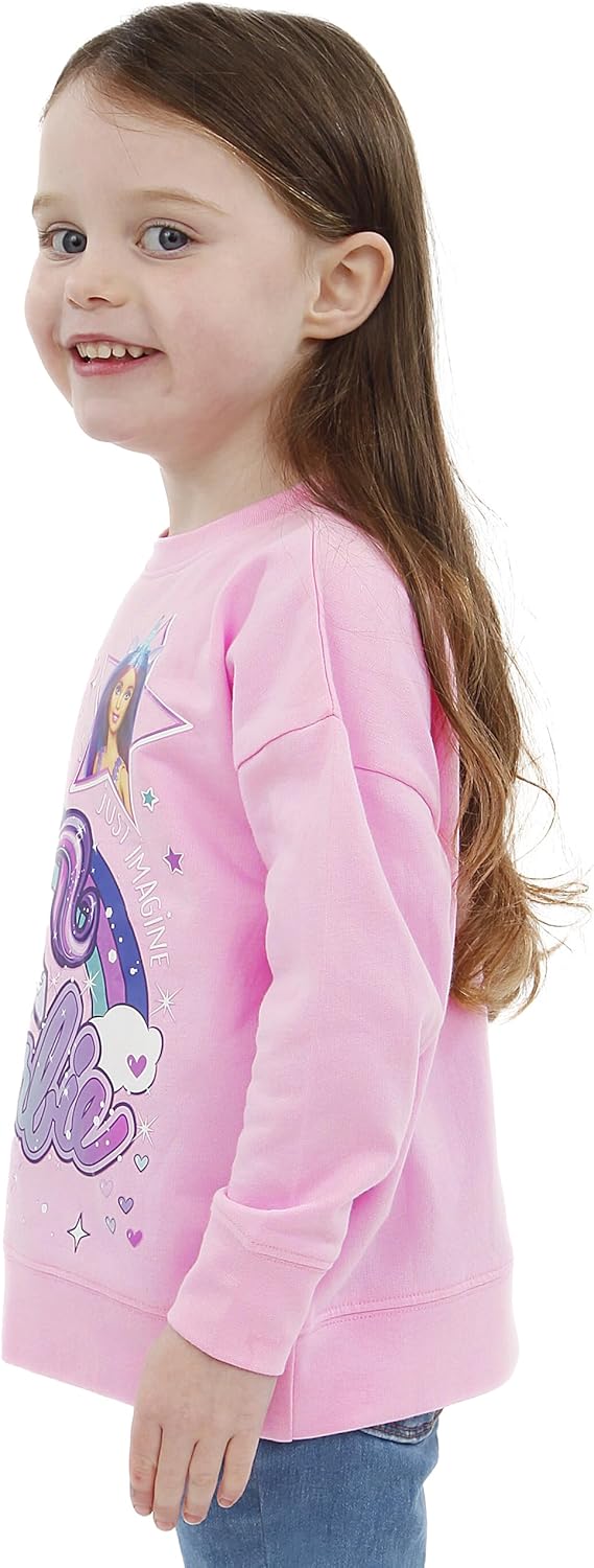 Pull Barbie fille avec licorne et arc-en-ciel – Image 4